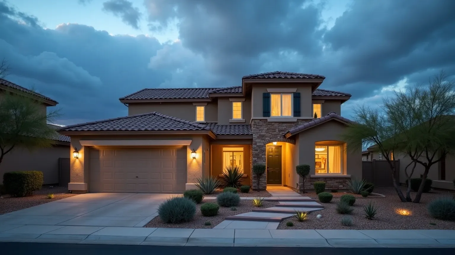 A newer two-story Chandler home where an attic air handler can drip condensate and feed ceiling mold.
